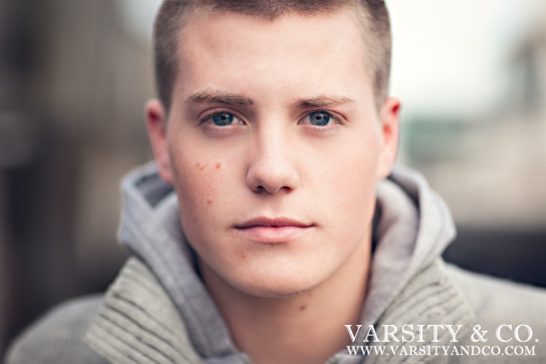 intense guy senior picture