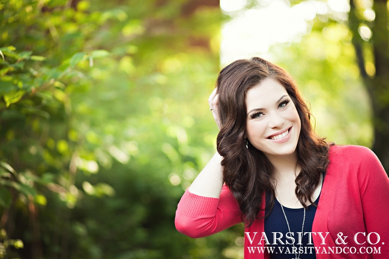 girl in a Maine Forest senior pictures