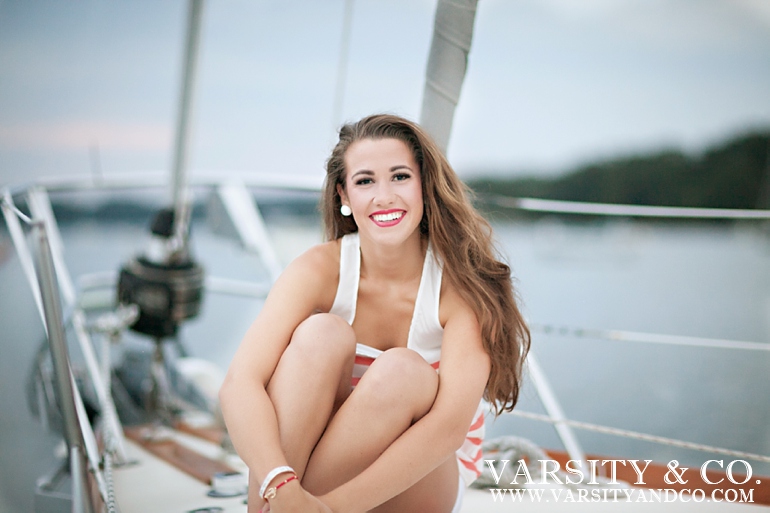 Sailboats and Stripes Senior Session