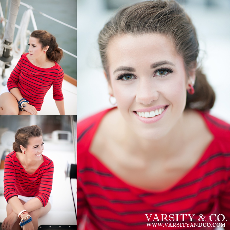 Nautical Stripes Senior Session